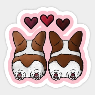 Corgi Love Sticker